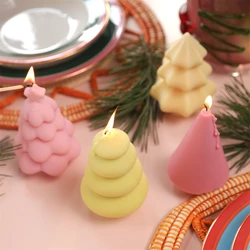 Boowan Nicole Kerstboom Kaars Schimmel Diy Geurkaars Gips Kerst Siliconen Mal Handgemaakte Zeep Cake Chocolade Maken
