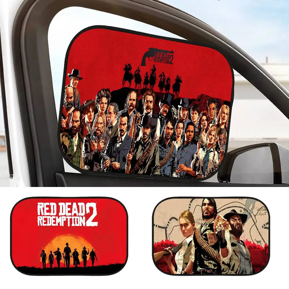 

R-Red D-Dead R-Redemption 1Pcs Car SunShade Side Window Windscreen Cartoon For Children Adults Adsorption SunShade Sunvisor
