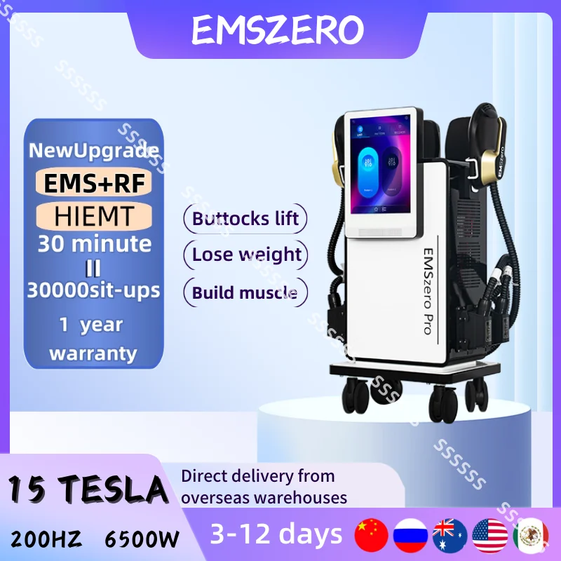 

DLS-EMSLIM Neo Power 6500W Hiemt Body Sculpt Machine 4 Handles Pelvic Pad Optional Ems Muscle Stimulator Emszero