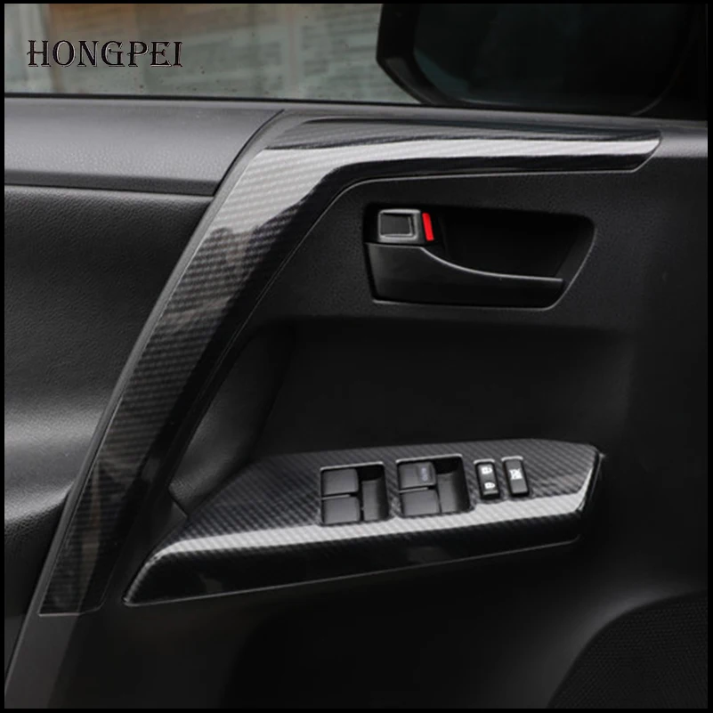 

Car Styling Accessories For Toyota RAV4 2013-2018 Instrument Console Gear Water Cup Panel Cover Air Vent Trim Decoration
