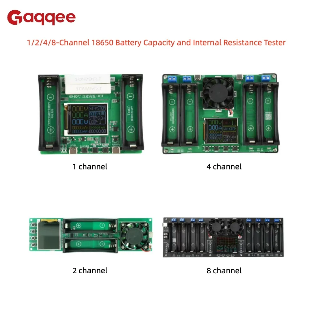 1/2/4/8-قناة 18650 سعة البطارية واختبار المقاومة الداخلية الشحن/التفريغ التلقائي وحدة اختبار الحمل الإلكتروني #1
