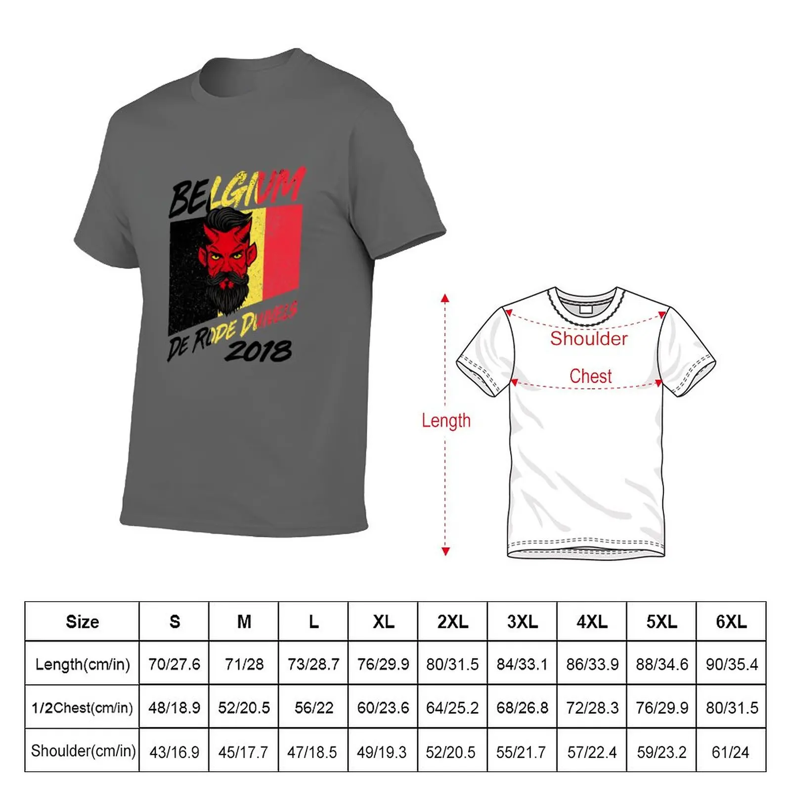 New Belgium World Soccer Shirt, Belgian Team De Rode Duivels Tee T-Shirt graphics t shirt plain black t shirts men