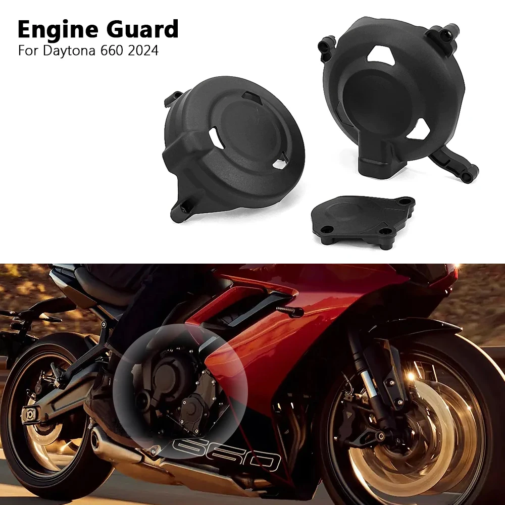 For Daytona 660 2024 New Engine Cover Set Daytona660 DAYTONA 660 Motorcycle Accessories Protection Cover Engine Guard