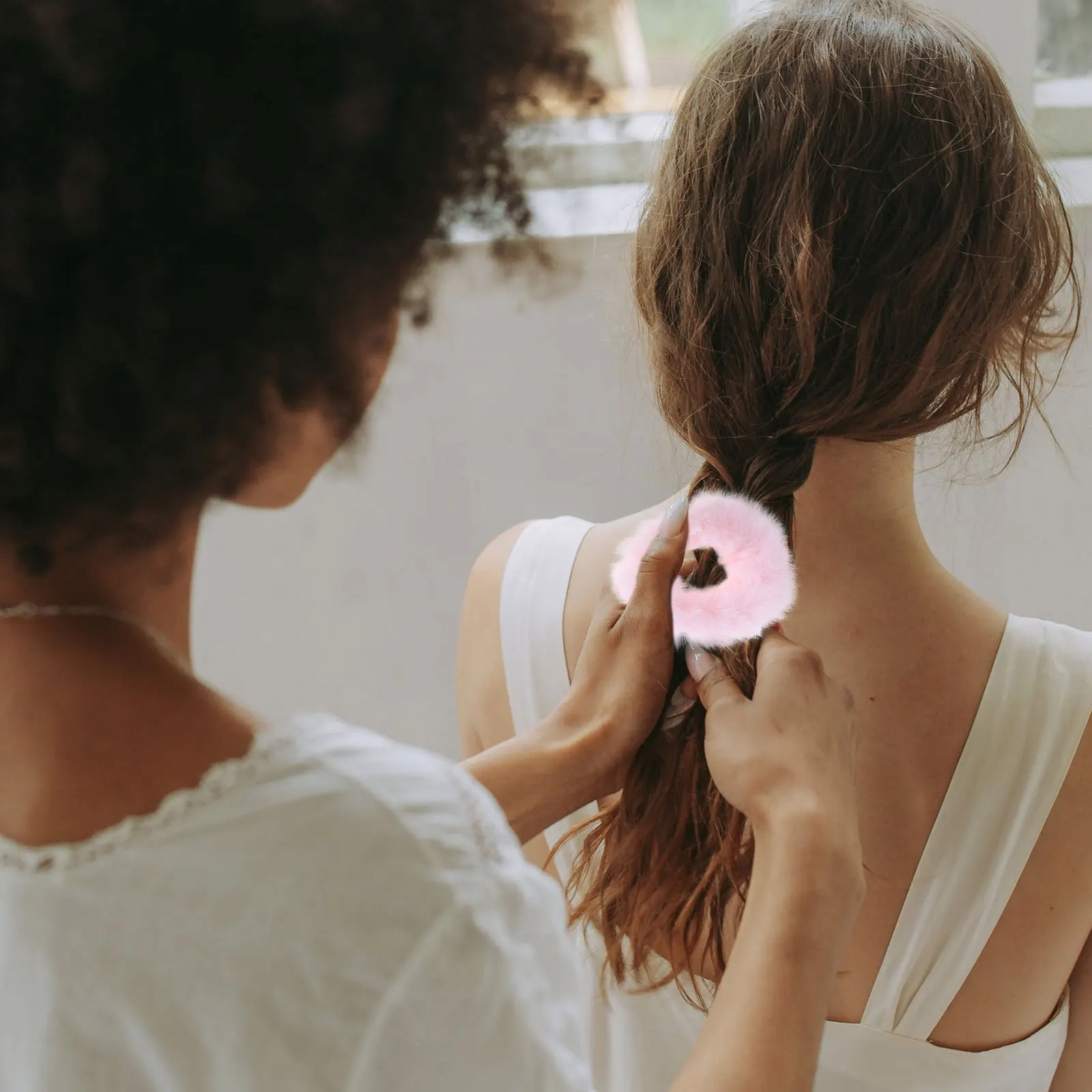 Soportes anchos para cola de caballo, cuerda de conejo, anillos de imitación para el cabello, accesorios para el cabello para adultos, Tiara, soportes de estilo fáciles de combinar, 5 uds.