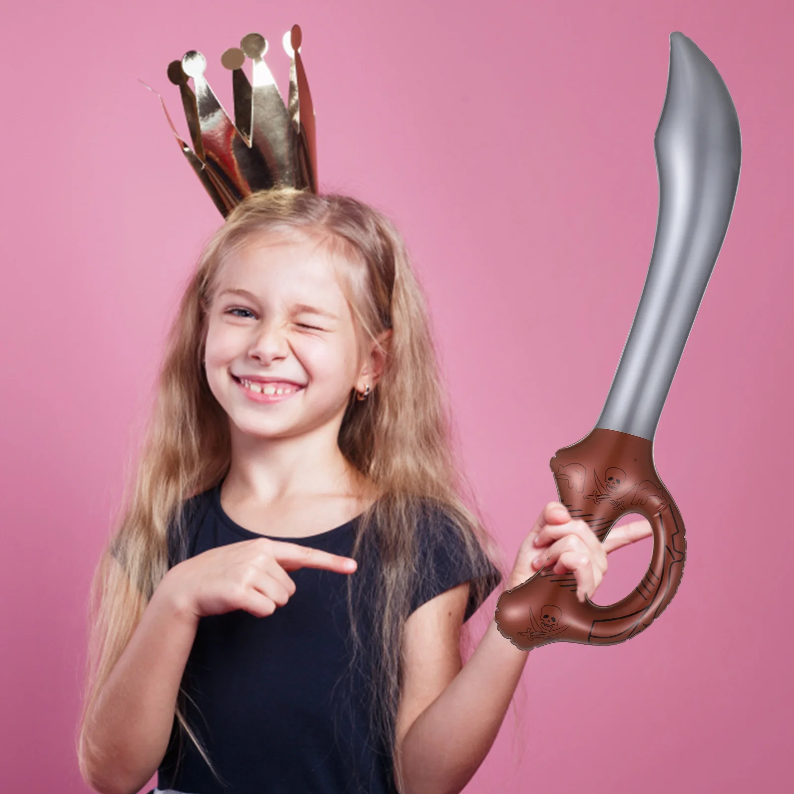 6 pezzi di spada da pirata gonfiabile facile da gonfiare per giochi di feste Giochi di finzione Avventure Idea regalo unica per tutte le età