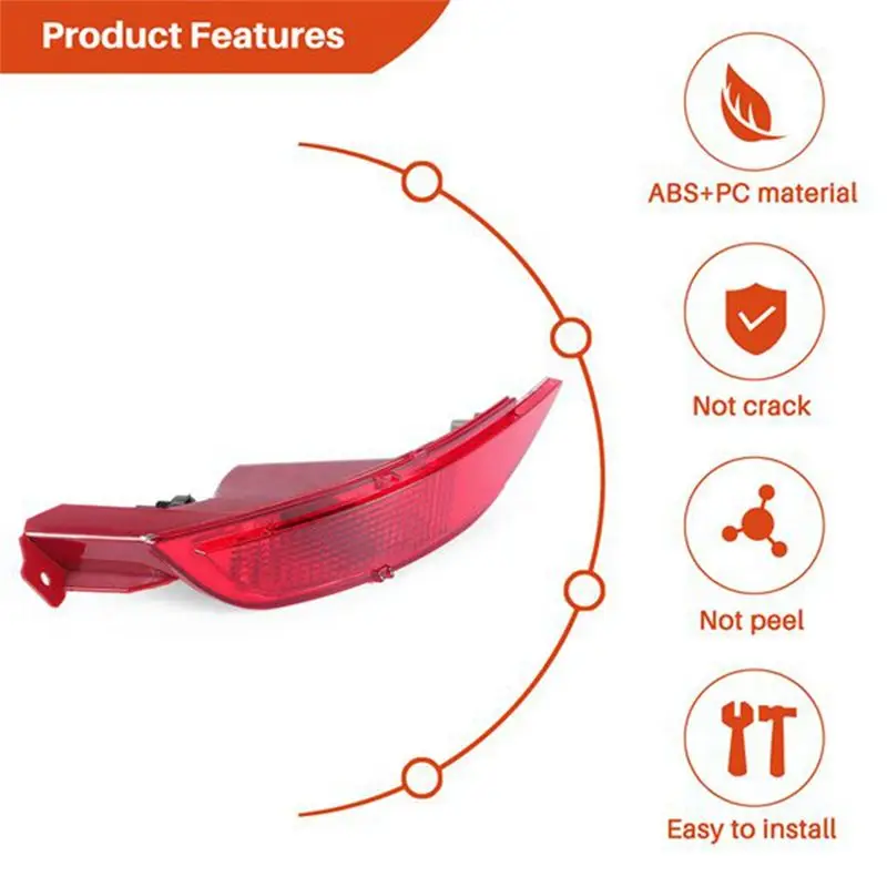 자동차 범퍼 왼쪽 + 오른쪽 미등 안개등 브레이크 라이트 포드 피에스타 Mk7 2008-2012