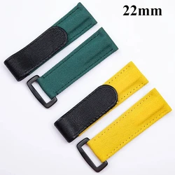 22mm With Nylon Watchband Accessories For TUDOR /Omega/Rolex Daytona SUB Strap 41mm Dial  Black Bay GMT Belt