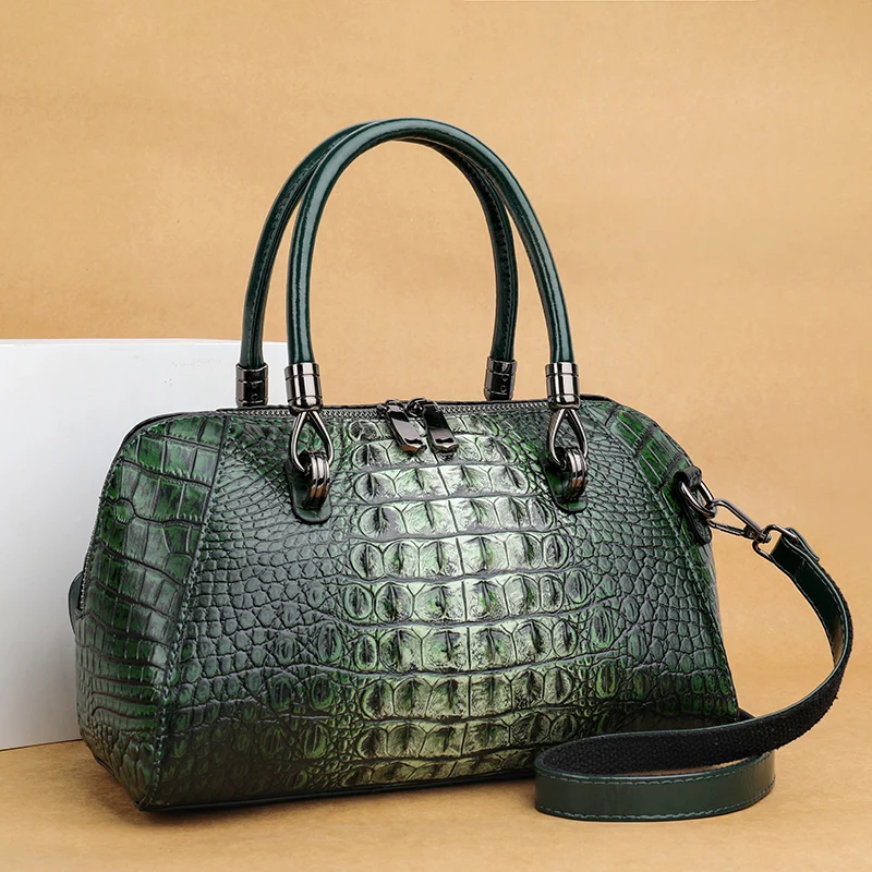 

New High Quality Alligator Pattern PU Leather Women's Crossbody Bag Fashion Senior Sense Ladies Shoulder Bag Lady Brand Handbag