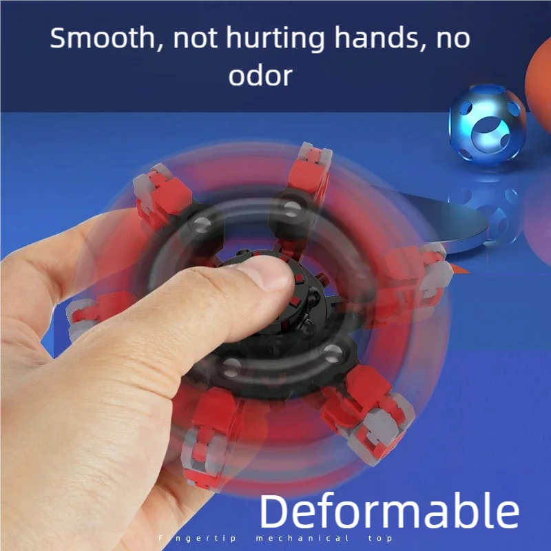 Kids Vervormd Fidget Spinner Keten Speelgoed voor Kinderen Weerstand Hand Spinner Vent Speelgoed Lichtgevende Gyro Vervorming Volwassen Gift