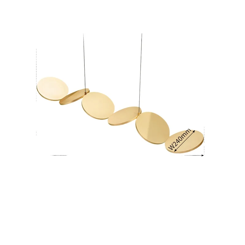 

Living room lamps Modern minimalist studio Study dining room Art strip chandelier