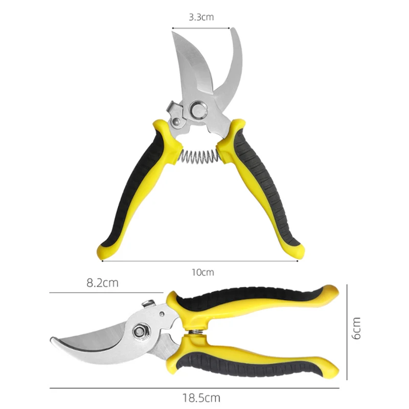 Pruner Garden Scissors Professional Sharp Bypass Pruning Shears Tree Trimmers Secateurs Hand Clippers For Garden Beak Scissors