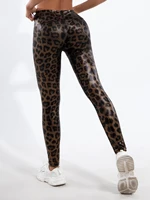 New High-waisted Skin-tight Leopard Print Leggings Women Fashion Europe And America Sexy Slim Stretch Nine-point Pants Women 2