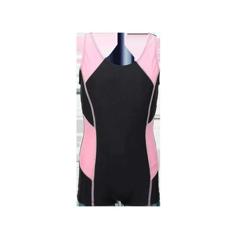 

Fashionable New Sports One-Piece Swimsuit130-160Wholesale of One-Piece Swimsuits for Girls with Boxer Shorts