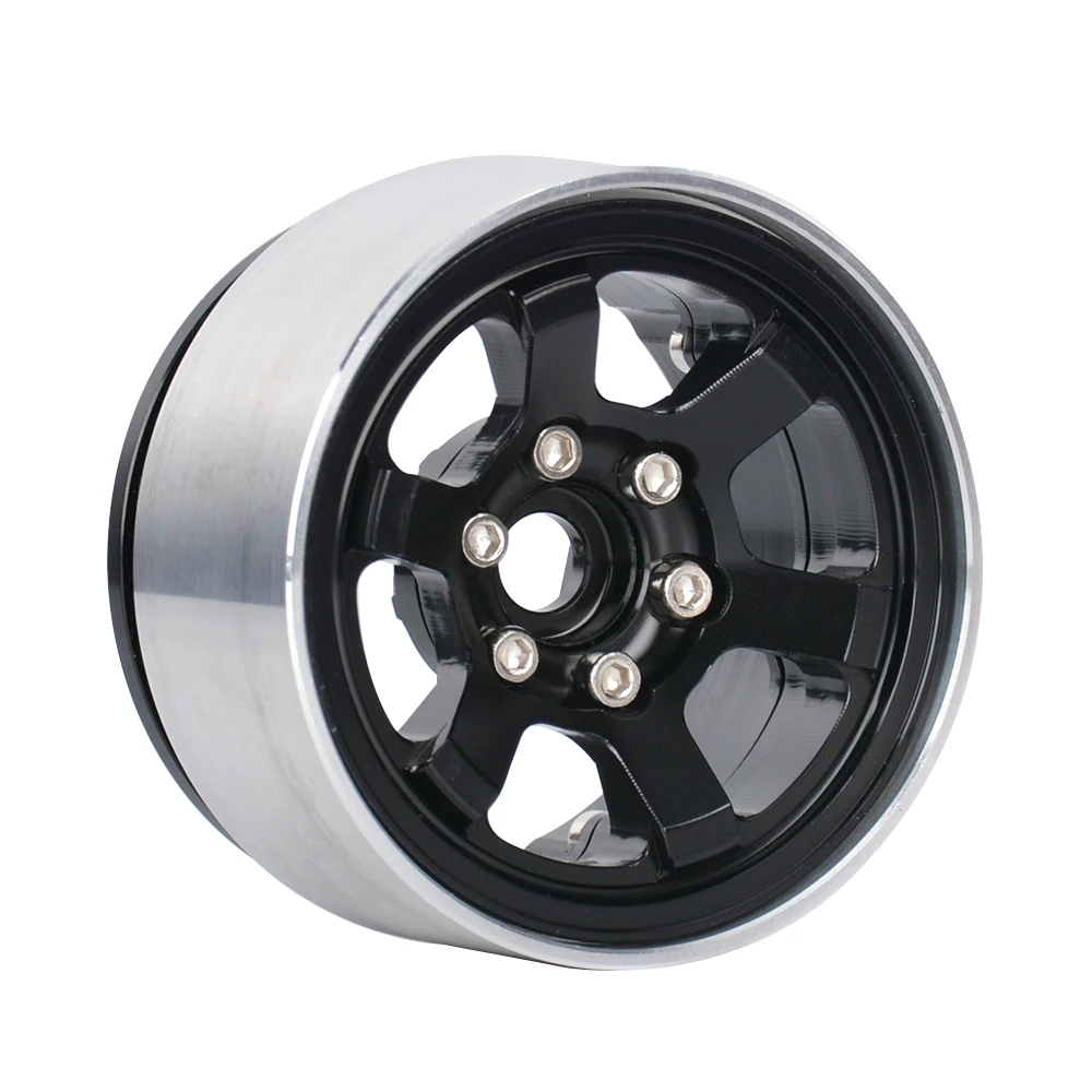 1.9 Inch 4PCS Metal Wheel Hub Tires for 1/10 RC Model Car Crawler Retrofit Accessories AXIAL SCX10 JT4 XT4 AT4