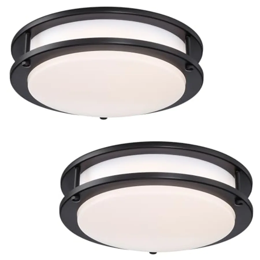 11 Inch LED Ceiling Light Fixture 2700K/3000K/3500K/4000K/5000K Adjustable Dimmable Flush Mount Modern Lighting for Bedroom Liv