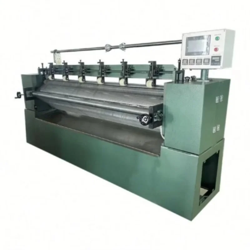 Customized Roller Embossing Toothpick Pleat Embossing Leather Plisse Machine for Non Woven Textile Fabric