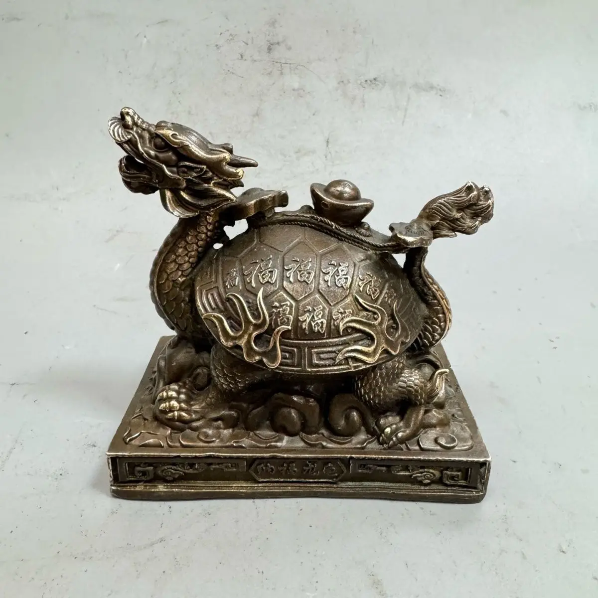 Fu character dragon turtle  Statue Sculpture Figurines Home Garden Decoration Statues For House ﻿
