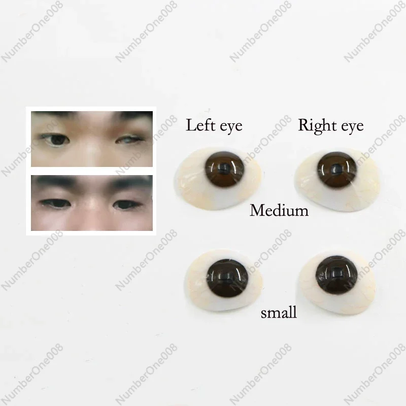 

Imported high-molecular resin prosthetic eye piece atrophy, removal of ultra-thin fake eye deformity, eyeball shaping tool