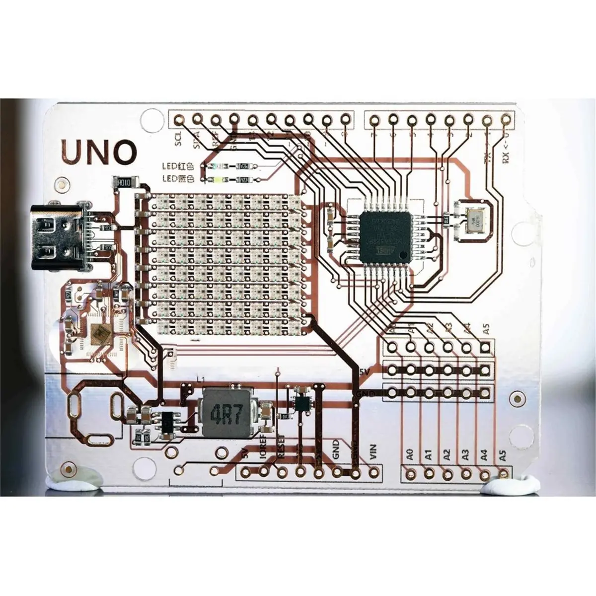 【MUST-HAVE LIST】 Transparent for R3 Learning Board for Nano, Visual Acrylic PCB with Sensor & RGB LEDs