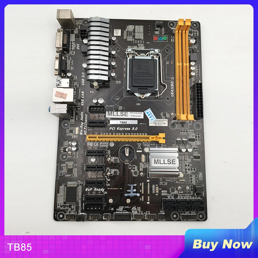 For Biostar TB85 Professional Desktop Motherboard 6GPU 6PCI-E B85 LGA 1150 DDR3 16GB SATA3 USB2.0 USB3.0