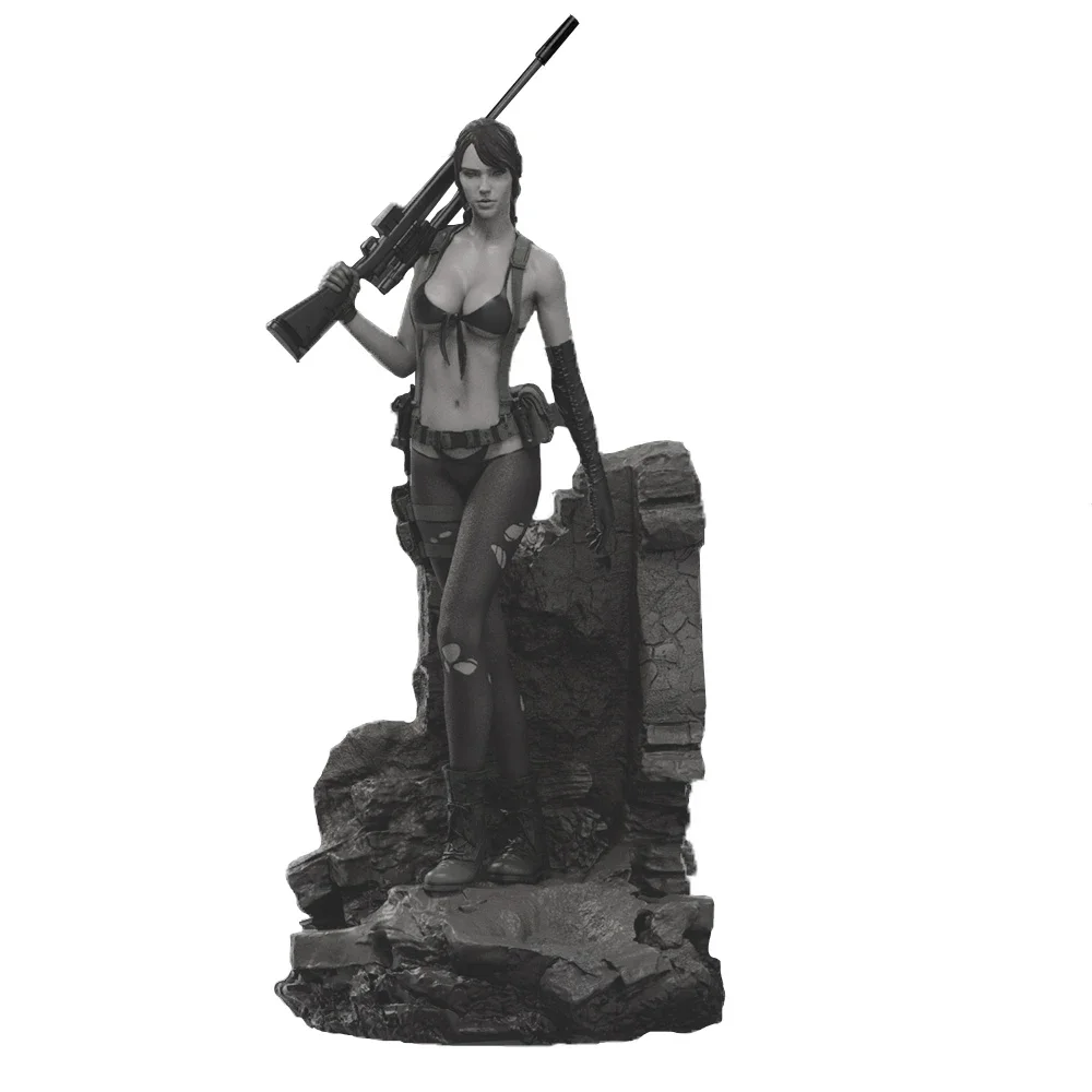 Kit de modelo de resina de plástico en miniatura, juguete silencioso, sin pintar, 1:24, A117
