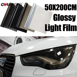 50*500cm Car Headlight Lamp Film Fog Lamp Sticker Auto Headlight Tailing Moulding Foil Self-Adhesive Vinyl Film for Headlights