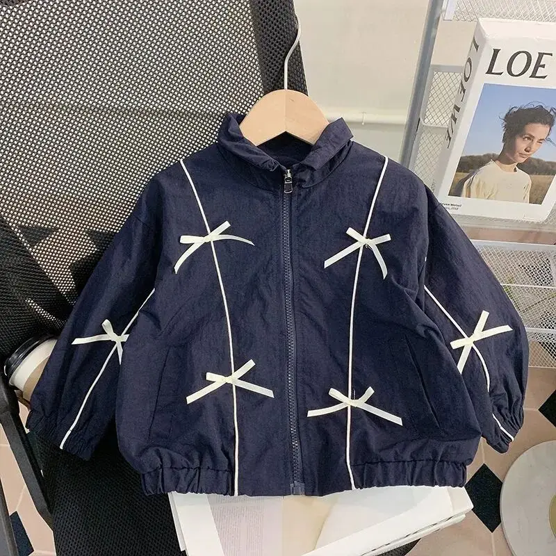 Spring and Autumn Children's Jacket New Style Girl Coat Children's Clothing Baby Versatile Fashion Top