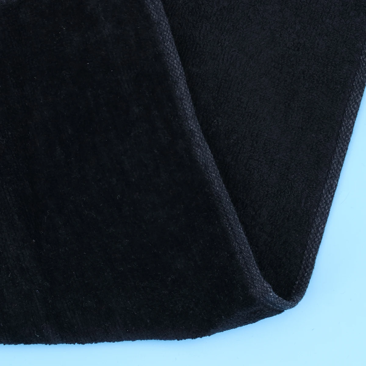 

3pcs Portable Towel Practical Hole Towel with Hook Comfortable Cotton Sports Towel for Outdoor Indoor Use (Black)