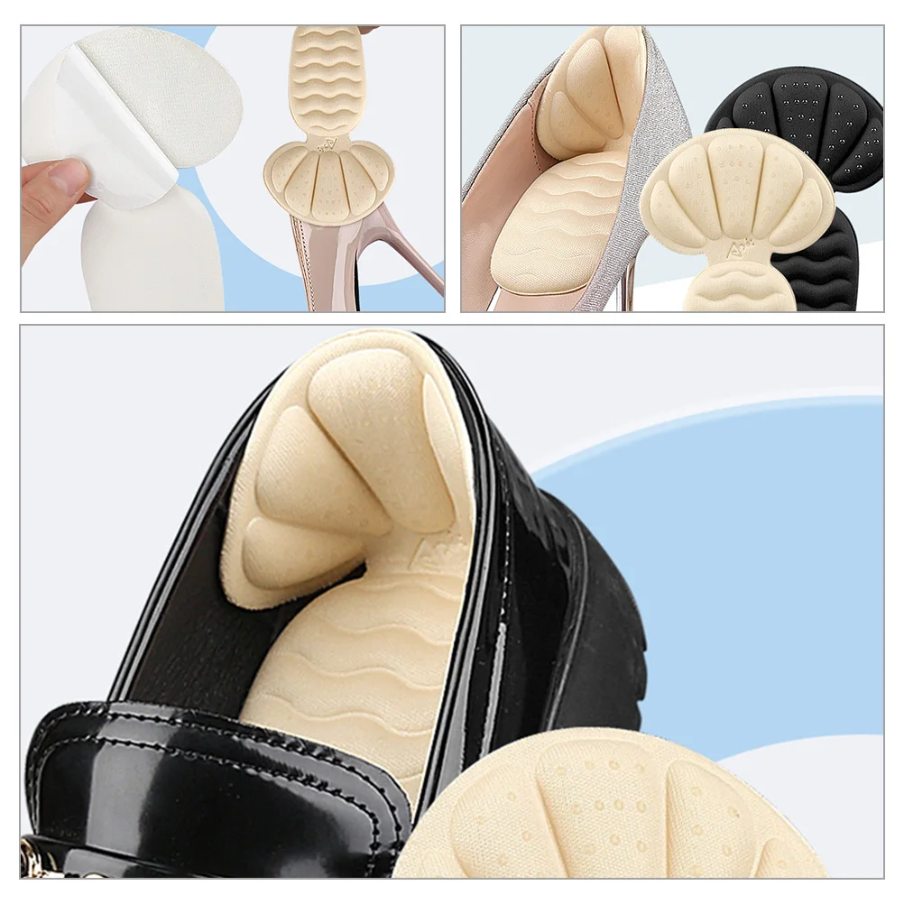 

2 Pairs T-Shaped Liners Cushions Shoe Pads For Women Men Comfortable Replaceable Stickers Anti-Slip Foot Supplies Wear-Resistant