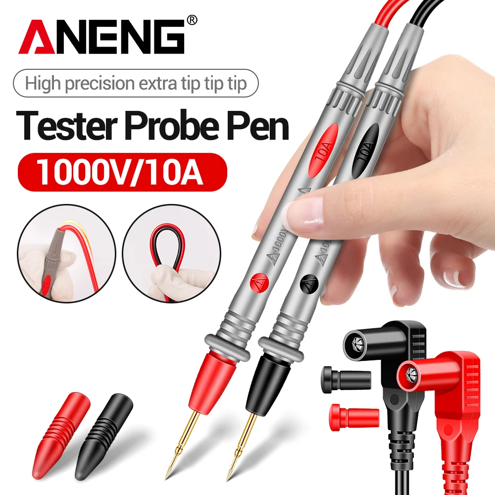 ANENG PT1005B Universal-Multimeter-Sonde 1000V/10A Universeller Testdraht Vergoldete Sonde PVC-Kupferkern Multimeter-Sonde