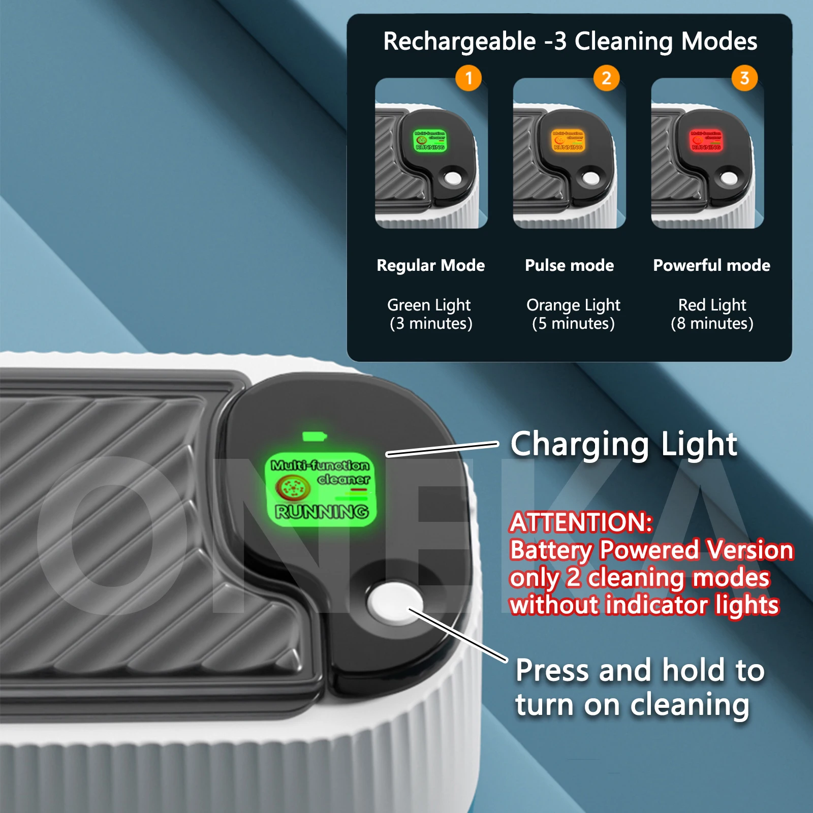 TOKA Jewelry Cleaner an Automatic 360° Deep Cleaning Tool for Jewelry Suitable for Eyeglasses, Rings, Watch Bands