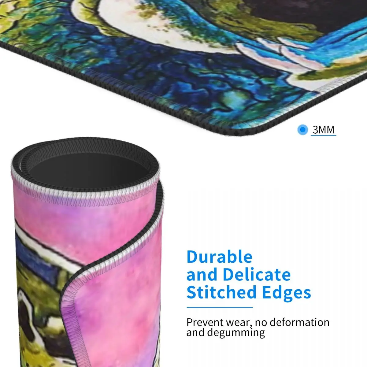 Castle Grayskull Watercolor Painting Mouse Pad Desk Protector Gamer Keyboard Pc Mouse Pad Extended Mice Keyboards Computer