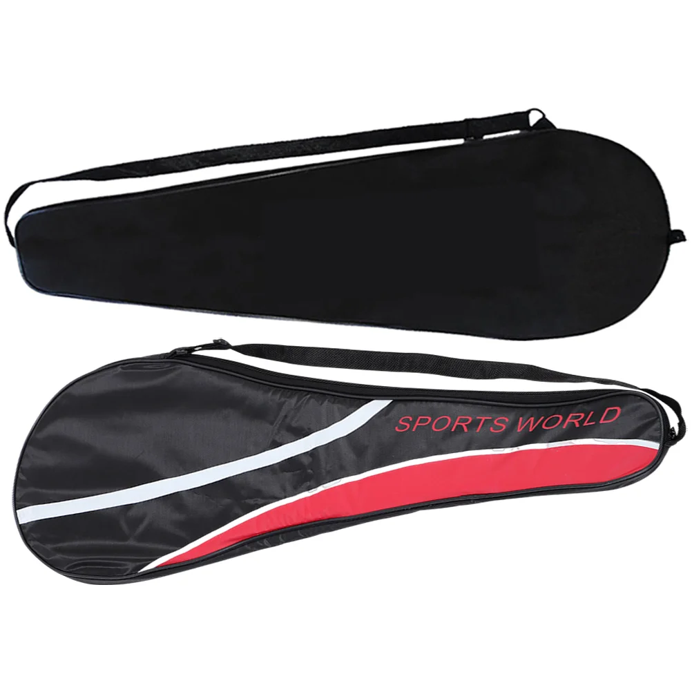 2 Pcs Badminton Racket Bag Reasonable Design Storage Organizer Gift for Players Oxford Cloth