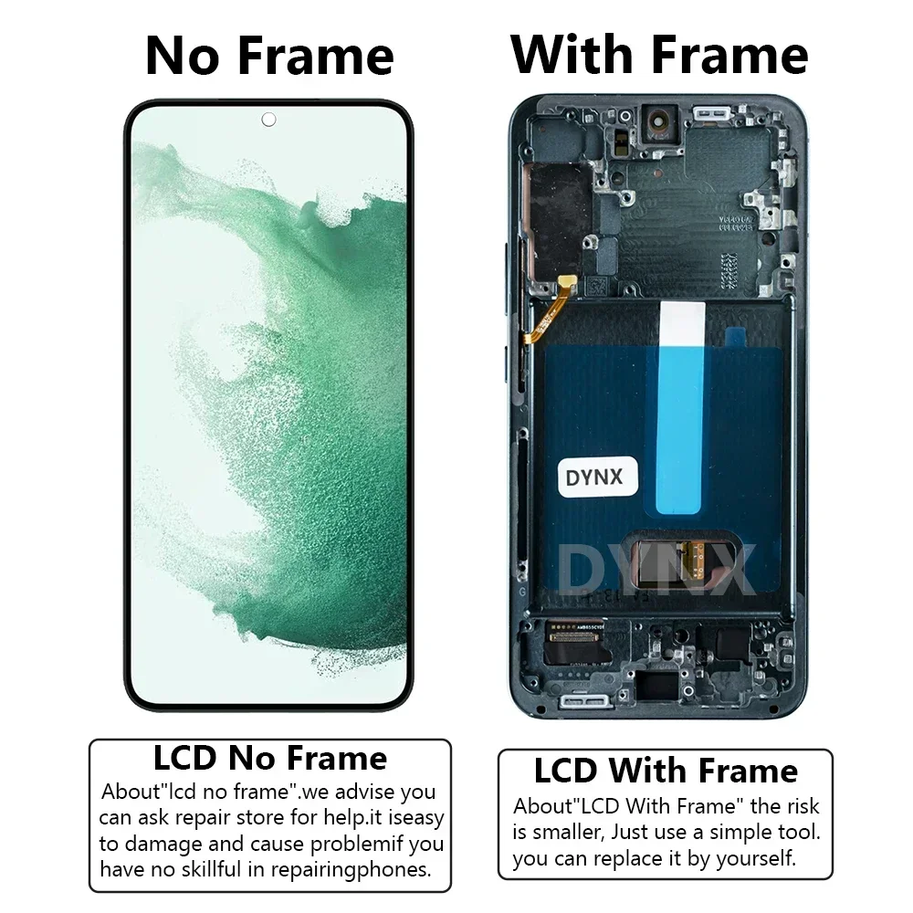 USA New OLED For Samsung Galaxy S22 Plus SM-S906U S906E S906BN LCD Display Touch Screen Digitizer Assembly Replacement