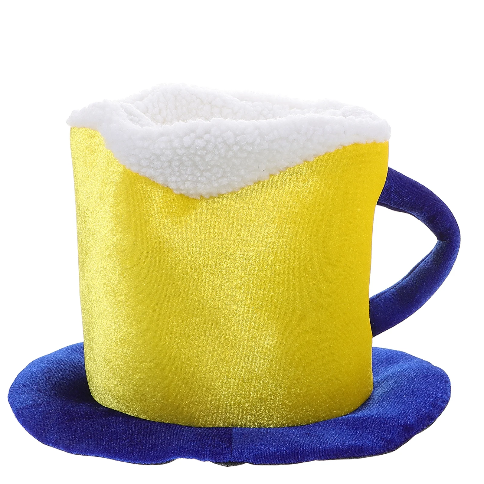 Einzigartiger Bierkrug-Design-Hut, bequemer, leichter Stoff für Geburtstagsfeier, Halloween, Cosplay, Oktoberfest, Feierfoto