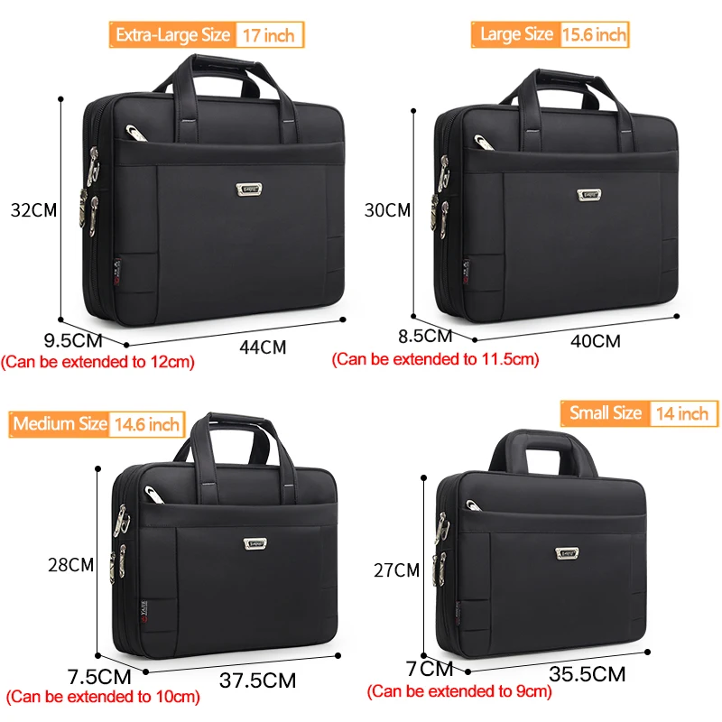 Grote Capaciteit Aktetas Heren Zakelijke Tas 15.6 Inch 14 "Laptop Tas Schoudertassen Canvas Messenger Tassen Draagtassen