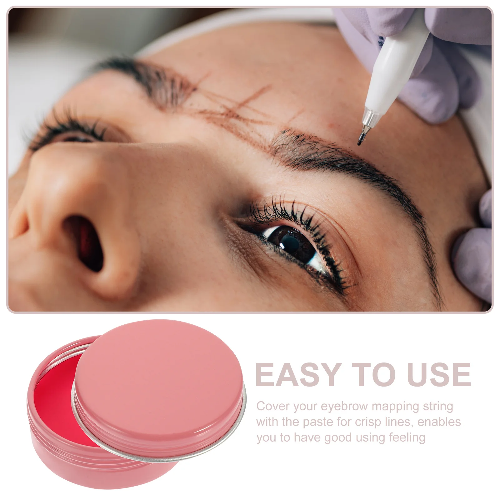 

Eyebrow Mapping Paste Safe Durable Women Eyebrow Makeup Tool Brow Drawing Paste Practical Brow Mapping Cream Women Makeup Tools