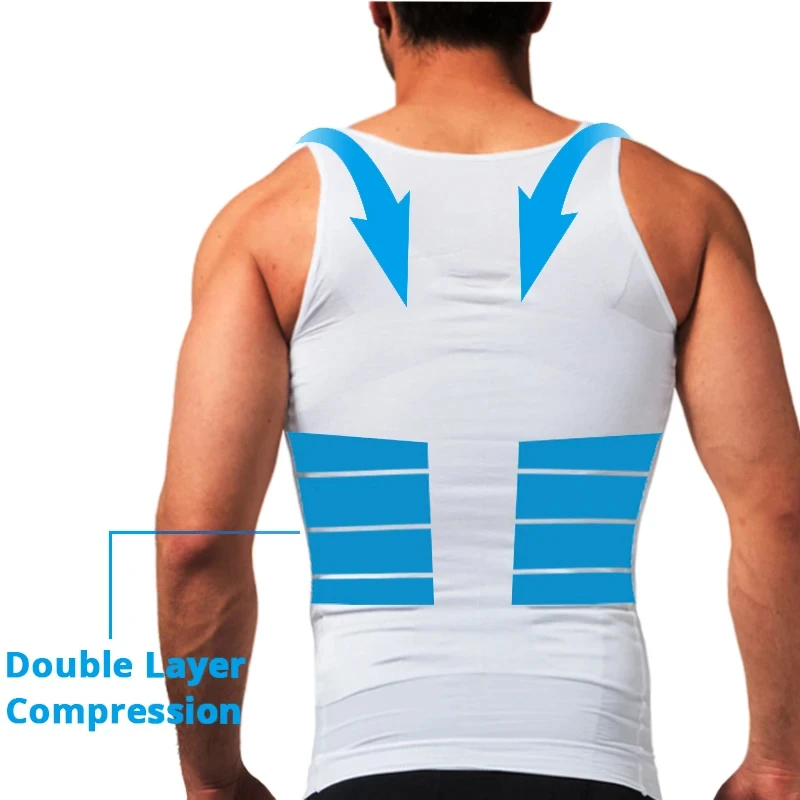 Mens Compression Sleeveless Jersey Fitness Clothes Training Shirts Gym Tank Tops Running Sports Skinny Vest Tight T-Shirt image 4