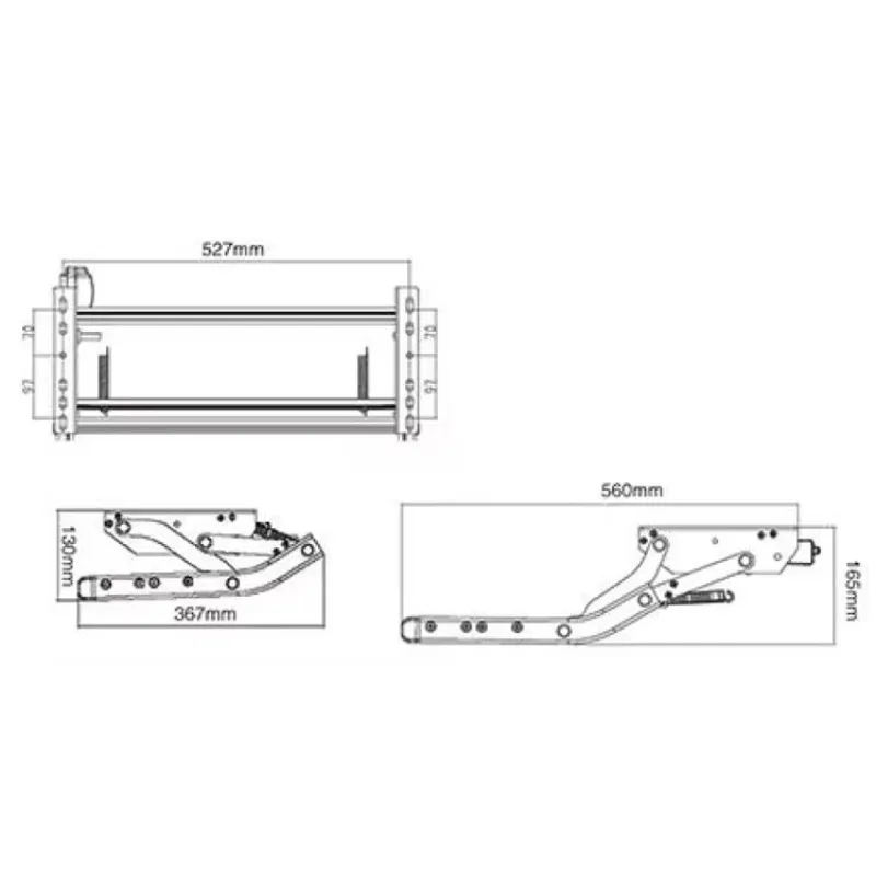 RV Motorhome Caravan Aluminum Alloy Electric Single Layer Folding Step