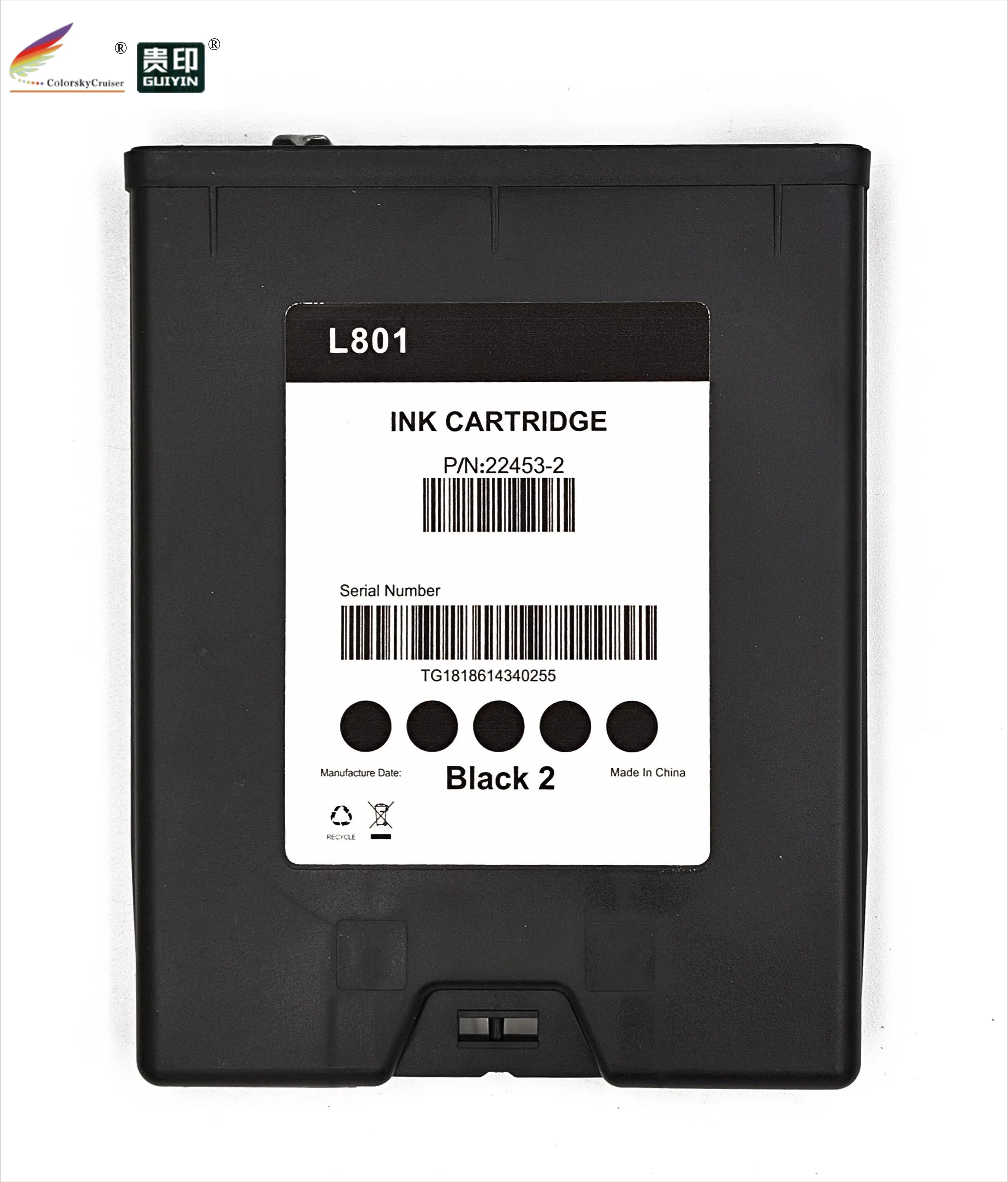 A Set of 5 cartridges Compatible for AFINIA L801 Ink Cartridge Suitable for AFINIA L801 L-801 Memjet L801 KKCMY with chip