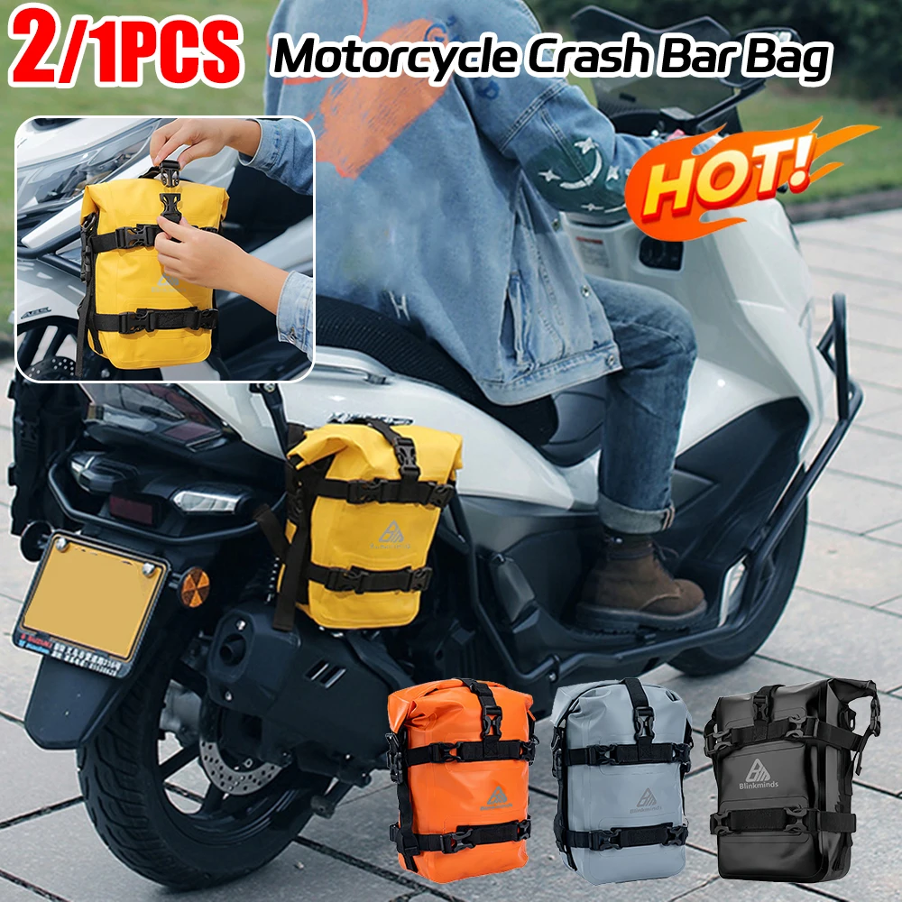 

1/2PCS Waterproof Bag Repair Tool Placement Bag For BMW R1200GS Suzuki DL650 V-Strom Motorcycle Accessories Frame Crash Bars Bag