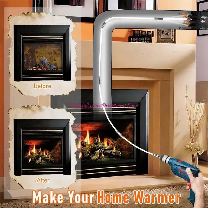 Prevention Cleaning Tool Bendable Chimney Brush for Various Vents