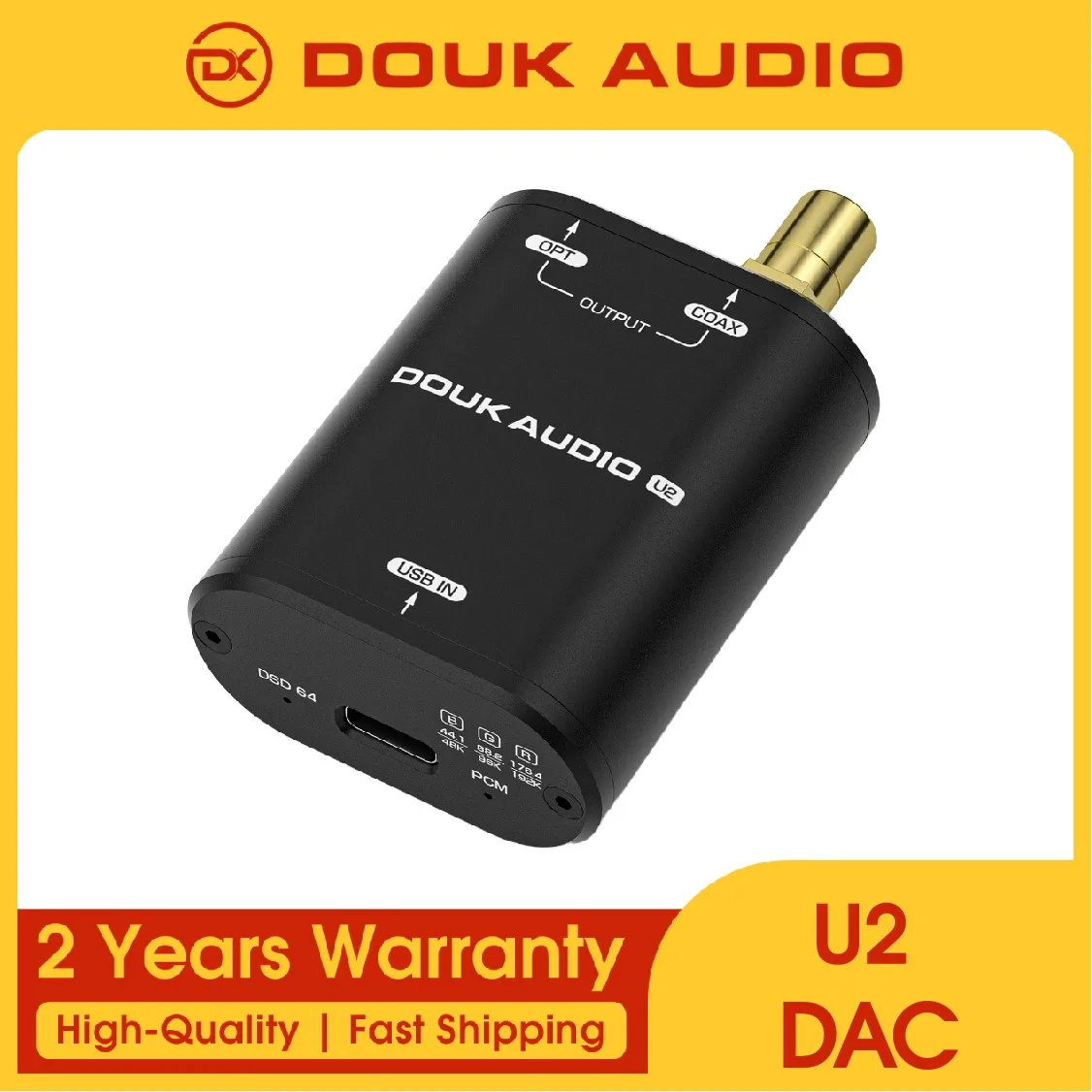 Douk Audio U2 USB to SPDIF Converter XMOS XU316 Coaxial Optical Toslink Mini Audio Interface 24bit/192kHz