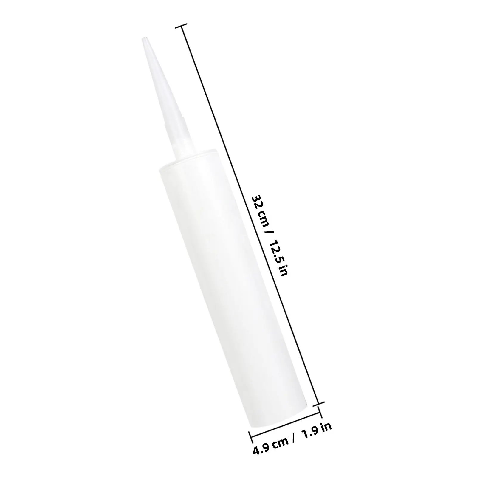 5 pcs Empty Caulk Tubes Universal Sealant Tube For Home Improvement Construction Tool Refillable Plastic Caulking Tube Trimmable view 5