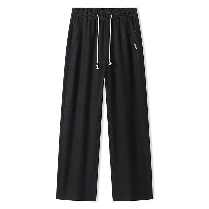 Men's Casual Loose Straight Leg Pants Summer New Style Versatile Quick Dry Breathable Wide Leg Casual Pants Business Formal