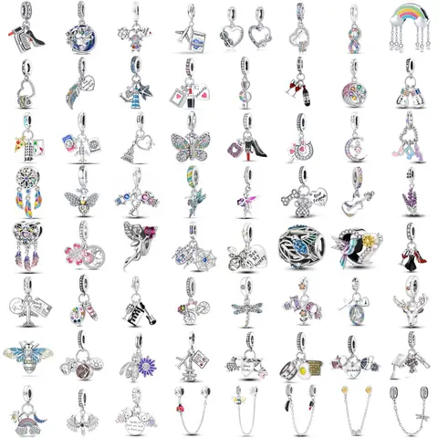 Hot Sales 925 Silver,Bird,Butterfly,Boy ,Girl Bead Pendant,European Original Bracelet DIY Accessory, Exquisite Jewelry