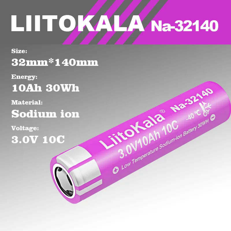 1-30pcs LiitoKala 32140 3V 10000mAh Sodium Ion Battery 3000Cycles 10Ah Na-ion Battery For Tool Drone Toy Cars