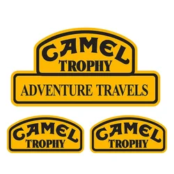 Camel Trophy Land Rover insignia de marca, calcomanía para coche, decoración de motocicleta, todoterreno, portátil, maletero, guitarra, PVC, pegatinas de vinilo Anti-UV