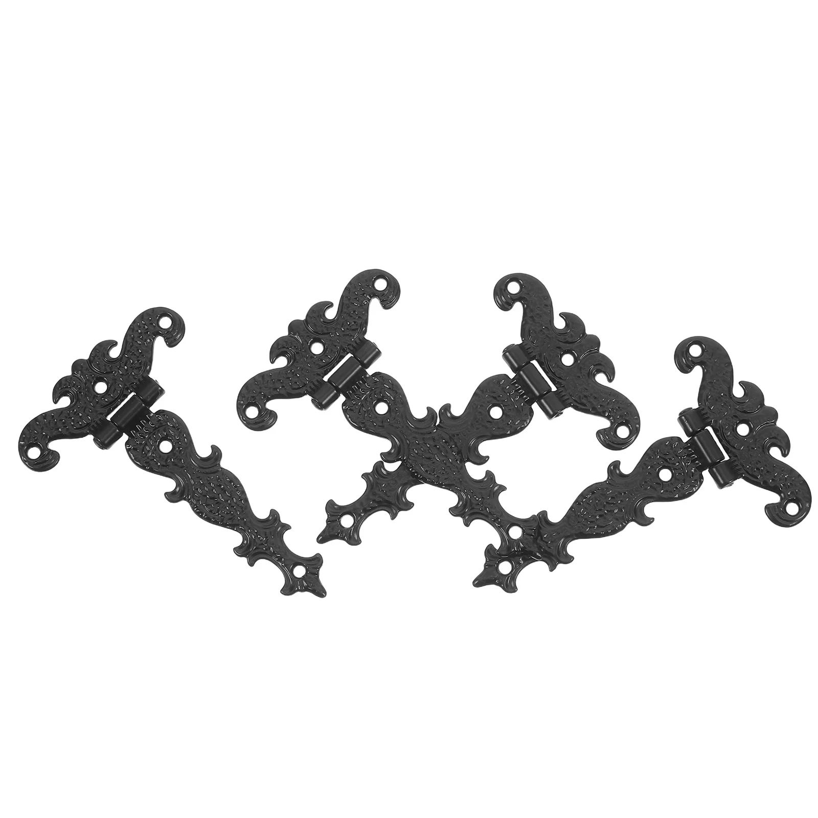 

4Pcs Vintage Retro Zinc Alloy Decorative Hinges for Jewelry Box Wooden Furniture Cabinet Trunk Hinges Hardware