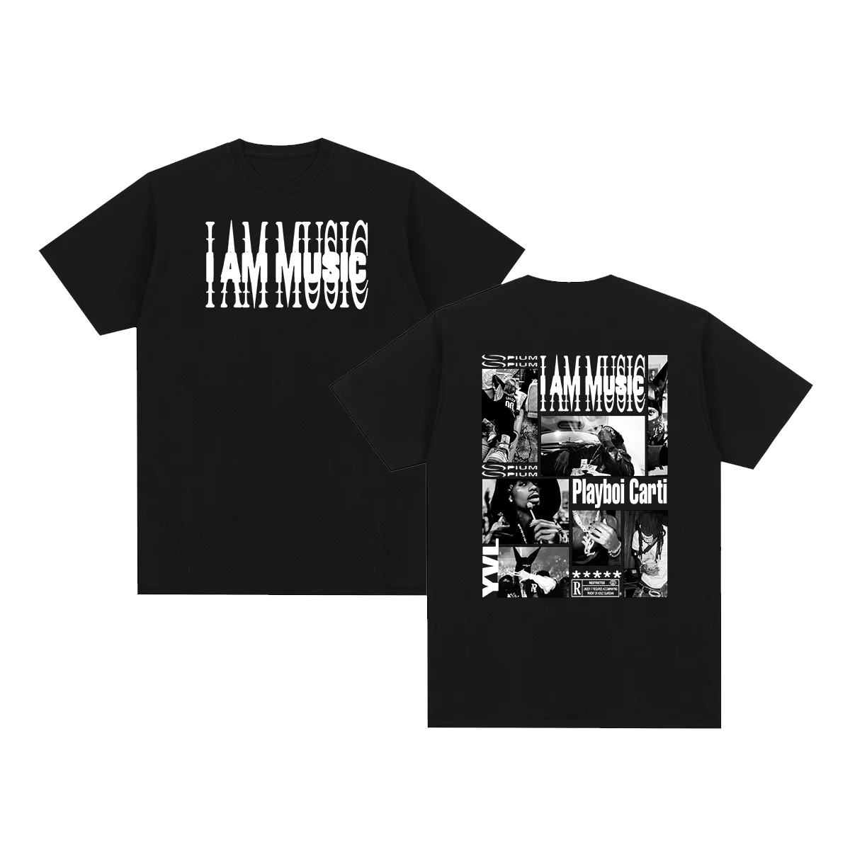 

Playboi Carti I AM MUSIC Album Vintage T-shirt Streetwear Fashion Gothic Clothes Cotton Men T shirt New TEE TSHIRT Womens tops